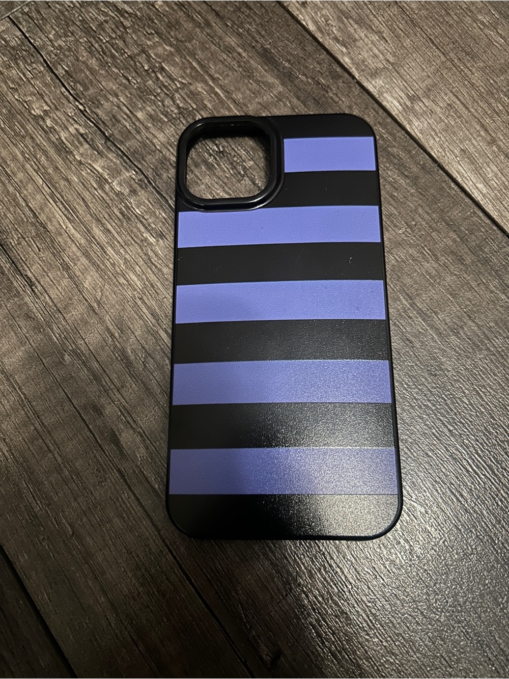 Black and Purple Striped IPhone 14 Case